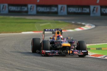 World © Octane Photographic Ltd. F1 Italian GP - Monza, Friday 6th September 2013 - Practice 1. Infiniti Red Bull Racing RB9 - Sebastian Vettel. Digital Ref : 0811lw1d1531