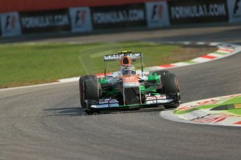 World © Octane Photographic Ltd. F1 Italian GP - Monza, Friday 6th September 2013 - Practice 1. Sahara Force India VJM06 3rd driver – James Calado. Digital Ref : 0811lw1d2005