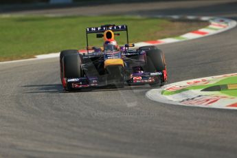 World © Octane Photographic Ltd. F1 Italian GP - Monza, Friday 6th September 2013 - Practice 1. Infiniti Red Bull Racing RB9 - Sebastian Vettel. Digital Ref : 0811lw1d2091