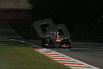 World © Octane Photographic Ltd. F1 Italian GP - Monza, Friday 6th September 2013 - Practice 1. Infiniti Red Bull Racing RB9 - Sebastian Vettel. Digital Ref : 0811lw1d2457