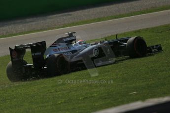 World © Octane Photographic Ltd. F1 Italian GP - Monza, Friday 6th September 2013 - Practice 1. Williams FW35 - Pastor Maldonado. Digital Ref : 0811lw1d2520