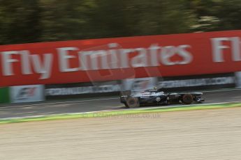 World © Octane Photographic Ltd. F1 Italian GP - Monza, Friday 6th September 2013 - Practice 1. Williams FW35 - Valtteri Bottas. Digital Ref : 0811lw1d2071