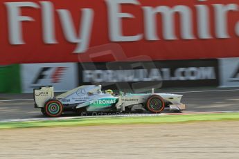World © Octane Photographic Ltd. F1 Italian GP - Monza, Friday 6th September 2013 - Practice 1. Mercedes AMG Petronas F1 W04 - Nico Rosberg. Digital Ref : 0811lw1d42092
