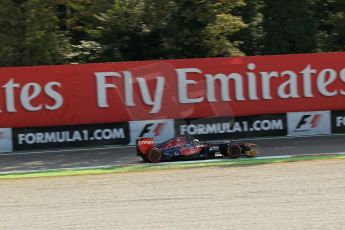 World © Octane Photographic Ltd. F1 Italian GP - Monza, Friday 6th September 2013 - Practice 1. Scuderia Toro Rosso STR8 - Jean-Eric Vergne. Digital Ref : v