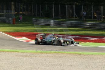 orld © Octane Photographic Ltd. F1 Italian GP - Monza, Friday 6th September 2013 - Practice 1. Mercedes AMG Petronas F1 W04 – Lewis Hamilton. Digital Ref : v