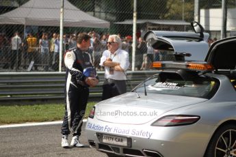 World © Octane Photographic Ltd. GP2 Italian GP, Monza, Saturday 7th September 2013. Race 1. FIA Safety Car Crew and Charlie Whiting. Digital Ref :