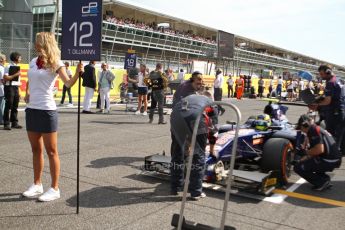 World © Octane Photographic Ltd. GP2 Italian GP, Monza, Saturday 7th September 2013. Race 1. Tom Dillmann on the grid – Russian TIME. Digital Ref :