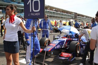 World © Octane Photographic Ltd. GP2 Italian GP, Monza, Saturday 7th September 2013. Race 1. Jolyon Palmer on the grid - Carlin. Digital Ref :