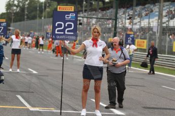 World © Octane Photographic Ltd. GP2 Italian GP, Monza, Sunday 8th September 2013. Race 2. Adrian Quaife-Hobbs grid spot - Hilmer Motorsport. Digital Ref :