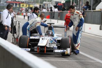 World © Octane Photographic Ltd. GP2 Italian GP, Monza, Sunday 8th September 2013. Race 2. Jake Rosenzweig was pushed off the grid at the start of the formation lap to start from the pitlane - Barwa Addax Team. Digital Ref :