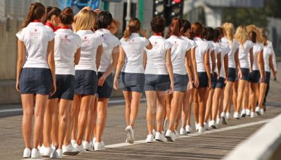 World © Octane Photographic Ltd. GP3 Italian GP - Race 1, Monza, Saturday 7th September 2013 - The GP3 grid girls. Digital ref :