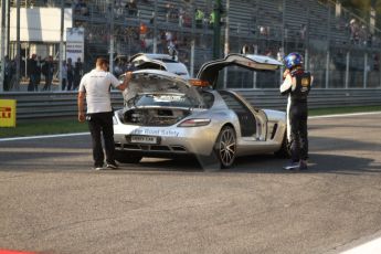 World © Octane Photographic Ltd. GP3 Italian GP - Race 1, Monza, Saturday 7th September 2013 - F1/GP2/GP3 Mercedes AMG SLS Safety ca. Digital ref :