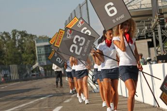 World © Octane Photographic Ltd. GP3 Italian GP - Race 1, Monza, Saturday 7th September 2013 - The GP3 grid grid leave the grid. Digital ref :