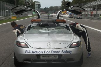 World © Octane Photographic Ltd. GP3 Italian GP - Race 2, Monza, Sunday 8th September 2013 - F1/GP2/GP2 Mercedes SLS AMG Safety Car. Digital ref :