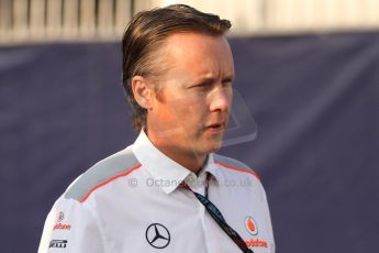 World © Octane Photographic Ltd. F1 Italian GP - Monza, Saturday 7th September 2013 - Paddock. Vodafone McLaren Mercedes sporting director Sam Michael. Digital Ref : 0815cb7d5436