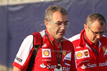 World © Octane Photographic Ltd. F1 Italian GP - Monza, Saturday 7th September 2013 - Paddock. Scuderia Ferrari - Modesta Menabue (engine specialist). Digital Ref : 0815cb7d5447