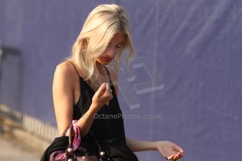 World © Octane Photographic Ltd. F1 Italian GP - Monza, Saturday 7th September 2013 - Paddock. Marussia F1 Team MR02 - Max Chilton's girlfriend Chloe Roberts. Digital Ref : 0815cb7d5507