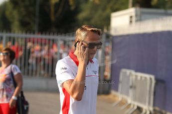 World © Octane Photographic Ltd. F1 Italian GP - Monza, Saturday 7th September 2013 - Paddock. Marussia F1 Team MR02 - Max Chilton. Digital Ref : 0815cb7d5510