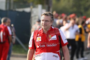 World © Octane Photographic Ltd. F1 Italian GP - Monza, Saturday 7th September 2013 - Paddock. Scuderia Ferrari - Pat Fry. Digital Ref : 0815cb7d5550