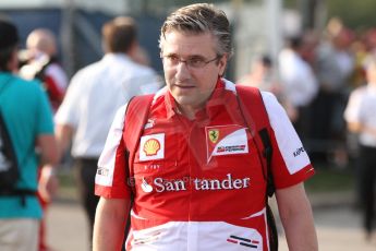 World © Octane Photographic Ltd. F1 Italian GP - Monza, Saturday 7th September 2013 - Paddock. Scuderia Ferrari - Pat Fry. Digital Ref : 0815cb7d5553