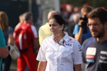 World © Octane Photographic Ltd. F1 Italian GP - Monza, Saturday 7th September 2013 - Paddock. Sauber - Monisg Kaltenborn. Digital Ref : 0815cb7d5578