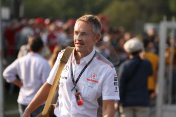 World © Octane Photographic Ltd. F1 Italian GP - Monza, Saturday 7th September 2013 - Paddock. Vodafone McLaren Mercedes - Martin Whitmarsh. Digital Ref : 0815cb7d5600