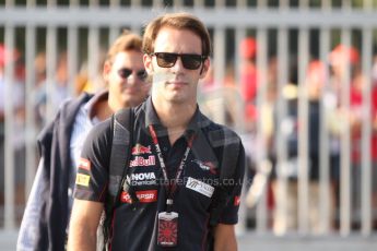 World © Octane Photographic Ltd. F1 Italian GP - Monza, Saturday 7th September 2013 - Paddock. Scuderia Toro Rosso STR8 - Jean-Eric Vergne. Digital Ref : 0815cb7d5644