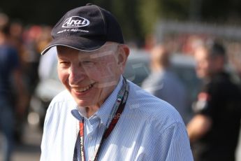 World © Octane Photographic Ltd. F1 Italian GP - Monza, Saturday 7th September 2013 - Paddock. John Surtees. Digital Ref : 0815cb7d5696