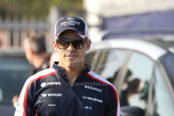 World © Octane Photographic Ltd. F1 Italian GP - Monza, Saturday 7th September 2013 - Paddock. Williams FW35 - Pastor Maldonado. Digital Ref : 0815cb7d5703