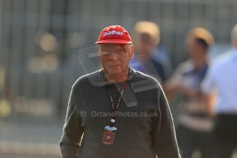 World © Octane Photographic Ltd. F1 Italian GP - Monza, Saturday 7th September 2013 - Paddock. Niki Lauda. Digital Ref : 0815lw1d3324