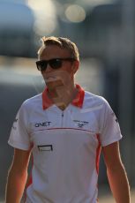 World © Octane Photographic Ltd. F1 Italian GP - Monza, Saturday 7th September 2013 - Paddock. Marussia F1 Team MR02 - Max Chilton. Digital Ref : 0815lw1d3365