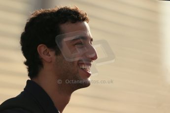 World © Octane Photographic Ltd. F1 Italian GP - Monza, Saturday 7th September 2013 - Paddock. Scuderia Toro Rosso STR 8 - Daniel Ricciardo. Digital Ref : 0815lw1d3402