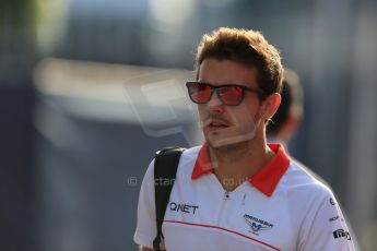 orld © Octane Photographic Ltd. F1 Italian GP - Monza, Saturday 7th September 2013 - Paddock. Marussia F1 Team MR02 - Jules Bianchi. Digital Ref : 0815lw1d3617