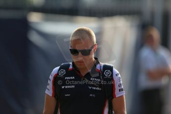 World © Octane Photographic Ltd. F1 Italian GP - Monza, Saturday 7th September 2013 - Paddock. Williams FW35 - Valtteri Bottas. Digital Ref : 0815lw1d3683