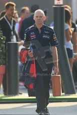 World © Octane Photographic Ltd. F1 Italian GP - Monza, Saturday 7th September 2013 - Paddock. Infiniti Red Bull Racing - Adrian Newey. Digital Ref : 0815lw1d3763