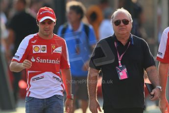 World © Octane Photographic Ltd. F1 Italian GP - Monza, Saturday 7th September 2013 - Paddock. Scuderia Ferrari F138 - Felipe Massa. Digital Ref : 0815lw1d3877