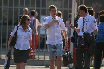 World © Octane Photographic Ltd. F1 Italian GP - Monza, Saturday 7th September 2013 - Paddock. Sauber C32. Sergei Sirotkin. Digital Ref : 0815lw1d3923