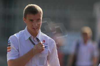 World © Octane Photographic Ltd. F1 Italian GP - Monza, Saturday 7th September 2013 - Paddock. Sauber C32. Sergei Sirotkin. Digital Ref : 0815lw1d3949