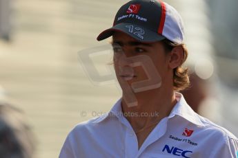 World © Octane Photographic Ltd. F1 Italian GP - Monza, Saturday 7th September 2013 - Paddock. Sauber C32 - Esteban Gutierrez. Digital Ref : 0815lw1d4207