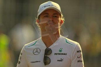 World © Octane Photographic Ltd. F1 Italian GP - Monza, Saturday 7th September 2013 - Paddock. Mercedes AMG Petronas F1 W04 - Nico Rosberg. Digital Ref : 0815lw1d4227