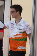 World © Octane Photographic Ltd. F1 Italian GP - Monza, Thursday 5th September 2013 - Paddock. Sahara Force India VJM06 3rd driver – James Calado. Digital Ref : 0808cb7d4755
