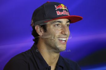 World © Octane Photographic Ltd. F1 Italian GP - Monza, Thursday 5th September 2013 - FIA Press Conference. Scuderia Toro Rosso STR 8 - Daniel Ricciardo. Digital Ref : 0809lw1d1106