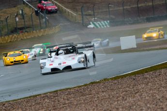 World © Octane Photographic Ltd. Britcar MSA British Endurance Championship – Donington Park, Saturday 13th April 2013, Race. Michael Millard/Nigal Greensall/Karsten Le Blanc – Rapier SR2 - Louis Jewellery lead the pack. Digital ref : 0632ce1d1427