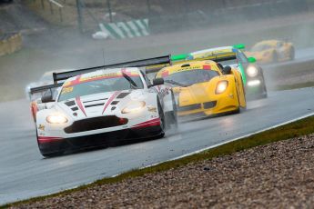 World © Octane Photographic Ltd. Britcar MSA British Endurance Championship – Donington Park, Saturday 13th April 2013, Race. Paul Bailey/Andy Schulz /Tom Ferrier– Aston Martin V12 Vantage – Horsepower Racing. Digital ref : 0632ce1d1466