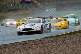 World © Octane Photographic Ltd. Britcar MSA British Endurance Championship – Donington Park, Saturday 13th April 2013, Race. Paul Bailey/Andy Schulz /Tom Ferrier– Aston Martin V12 Vantage – Horsepower Racing. Digital ref : 0632ce1d1469