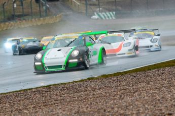 World © Octane Photographic Ltd. Britcar MSA British Endurance Championship – Donington Park, Saturday 13th April 2013, Race. Ian Loggie/Chris Jones – Porsche 997 GT3 Cup – Team Parker. Digital ref : 0632ce1d1473