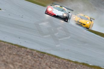 World © Octane Photographic Ltd. Britcar MSA British Endurance Championship – Donington Park, Saturday 13th April 2013, Race. Javier Morcillo/Manuel Cintrano - Mosler MT900R and Jordan Witt/Marcus Clutton– Chevron GT3 – Chevron Cars. Digital ref : 0632ce1d1494