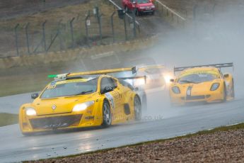 World © Octane Photographic Ltd. Britcar MSA British Endurance Championship – Donington Park, Saturday 13th April 2013, Race. Ashley Woodman/Jeff Smith/Simon Leith– Renault Meganne V6 Trophy – BPM Racing. Digital ref : 0632ce1d1527