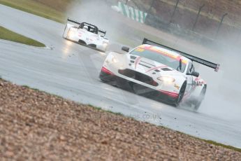 World © Octane Photographic Ltd. Britcar MSA British Endurance Championship – Donington Park, Saturday 13th April 2013, Race. Paul Bailey/Andy Schulz /Tom Ferrier– Aston Martin V12 Vantage – Horsepower Racing. Digital ref : 0632ce1d1616