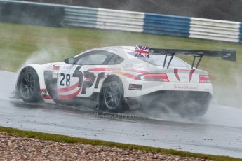 World © Octane Photographic Ltd. Britcar MSA British Endurance Championship – Donington Park, Saturday 13th April 2013, Race. Paul Bailey/Andy Schulz /Tom Ferrier– Aston Martin V12 Vantage – Horsepower Racing. Digital ref : 0632ce1d1721